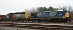 CSX 5859 & CSX 4601 lead a southbound work train